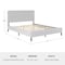 Martha Stewart Britta Queen Upholstered Platform Bed w/Rounded Headboard, Piped Detailing/Cushioned Siderails, Gry TW-3WDB01B-Q-GY-MS - alternate 7